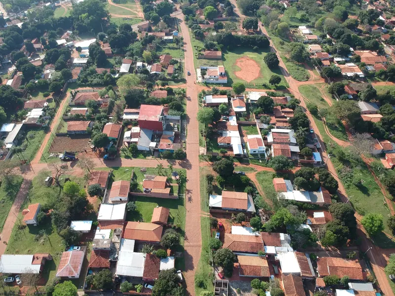 Vista aérea de los lotes de Casa + Terreno en Capiatá