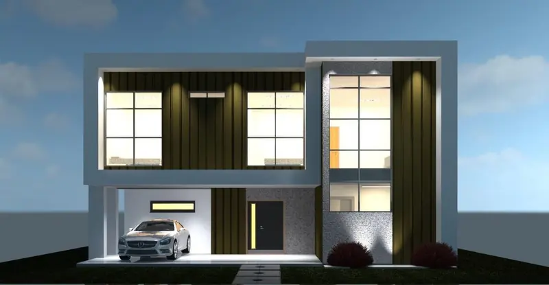 Render 3D del proyecto 11 - Vivienda SCH Aqua Village (ESTRELLA)